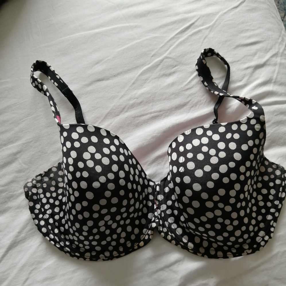 La SENZA Black and White Polka Dot Bra with Underwire